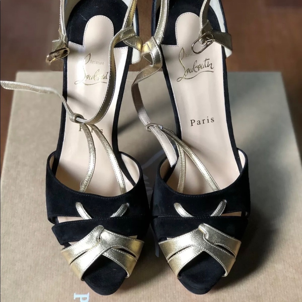 Christian Lou Black/gold Glennalta150 SuedeSz40
